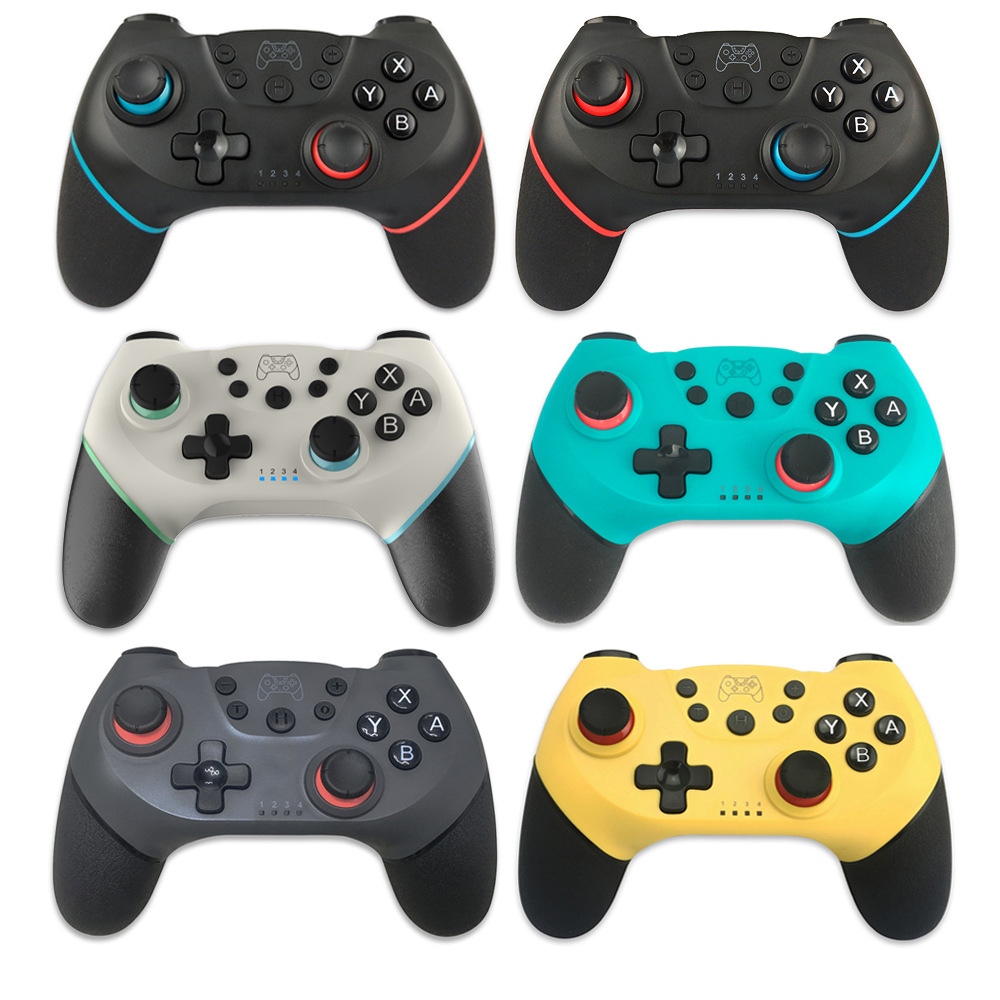 Manette de jeu sans fil Bluetooth pour console Switch Pro, contrôleur de jeu avec poignée à 6 axes pour console N-SW