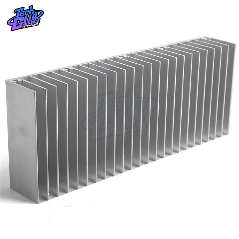 60 x 150 x 25 mm Aluminium-Kühlkörper, Kühlkörper, Heizkörper, Wärmeableitung, Kühlung für Verstärker, LED, COB, Lichtleistung, IC-Transistor