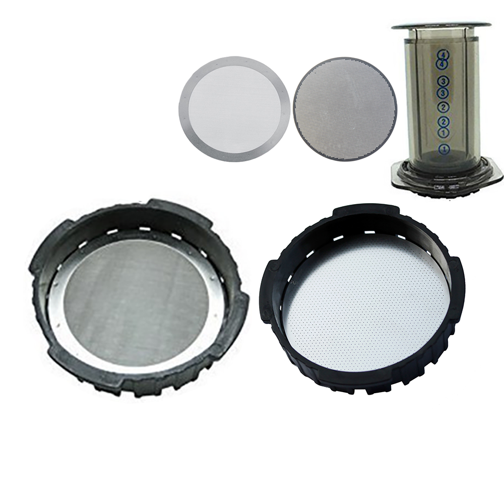 2 Pçs/lote 61MM Café Metal Malha Filtro Reutilizável Filtro De Aço Inoxidável Malha Para Aeropress Cafeteira Ferramenta Acessórios de Cozinha