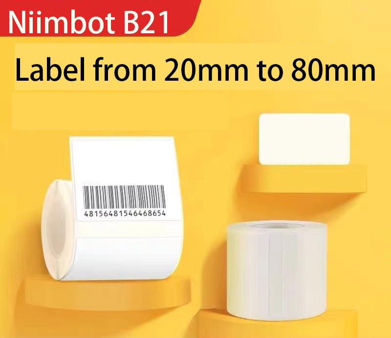 Niimbot B21/B3S/B1/B203 белая термонаклейка