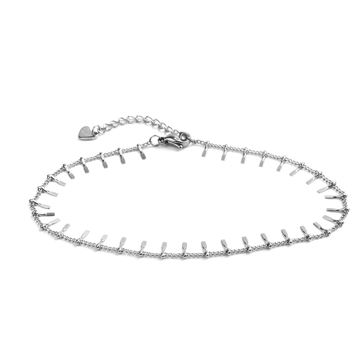 Nowy 304 obrączki ze stali nierdzewnej dla kobiet bransoletka na kostkę na nodze Summer Beach biżuteria na stopy prezent 23cm(9 ") długi, 1 sztuka
