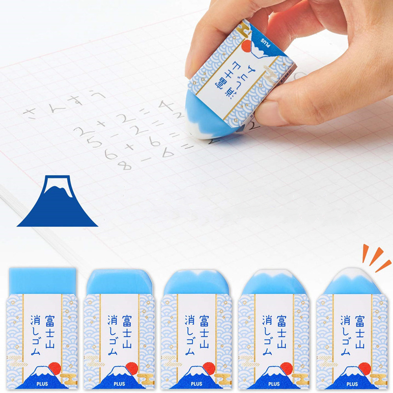 Mount Fuji Eraser Plus gumka z tworzywa sztucznego do ołówków nowość japońskie artykuły biurowe przybory szkolne A6981