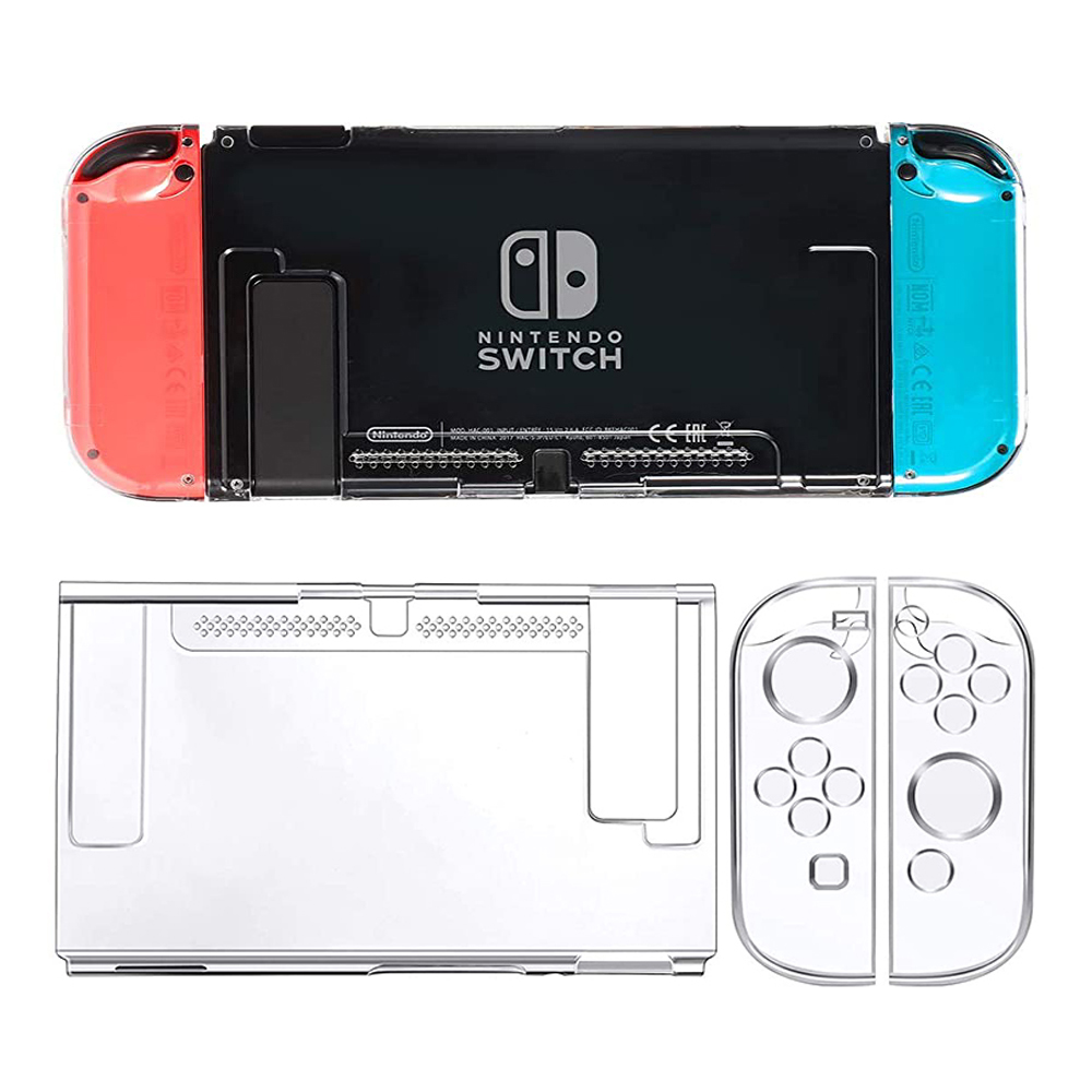 Coque transparente en Tpu souple, étui de protection, cadre de protection Transparent pour Nintendo Switch, couverture rigide, accessoires pour Console de jeu