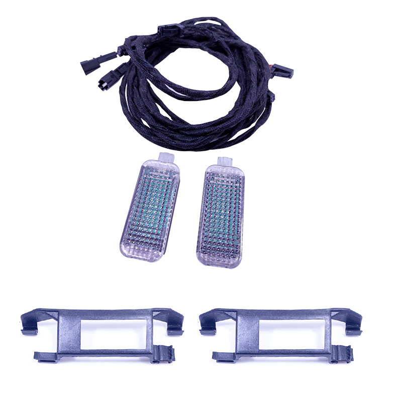 Interior do carro traseiro led footwell luz pé lâmpada cabo para passat b6 golf 5 6 mk6 a1 a3 a4 a6 a8 q3 q5 q7 assento toledo alhambra