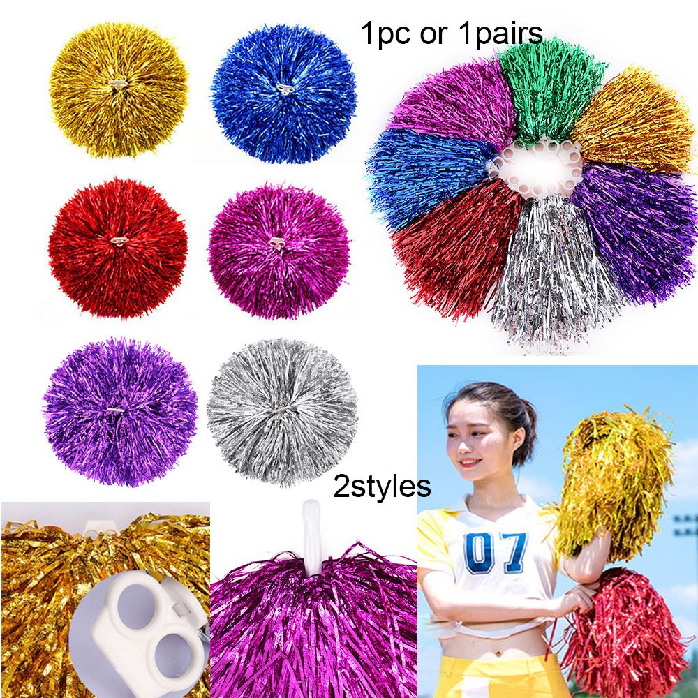 1 Paar Spiel Pompons billig praktisch Cheerleading Jubel gelten für Sportspiel und Gesang Konzert Dekorateur