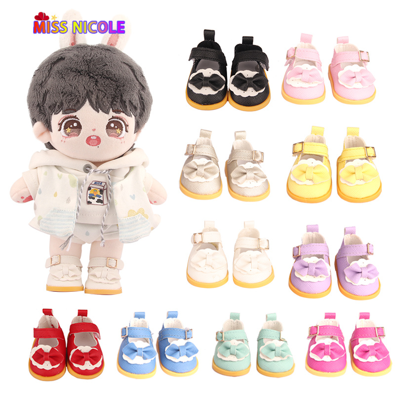 Sapatos de boneca de algodão de 5 cm cabem 20 cm 14 polegadas bonecas 10 cores couro do plutônio rendas mini sapatos de boneca para bdj russo diy bonecas artesanais