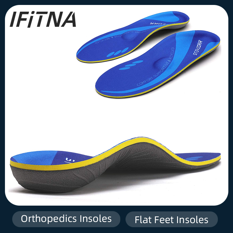 IFITNA orthopädische Einlegesohlen zur Fußgewölbeunterstützung, Sneaker, Plantarfasziitis, orthopädische Schuheinlagen, Plattfüße, Fersenschmerzen, sportliches Kissenpolster