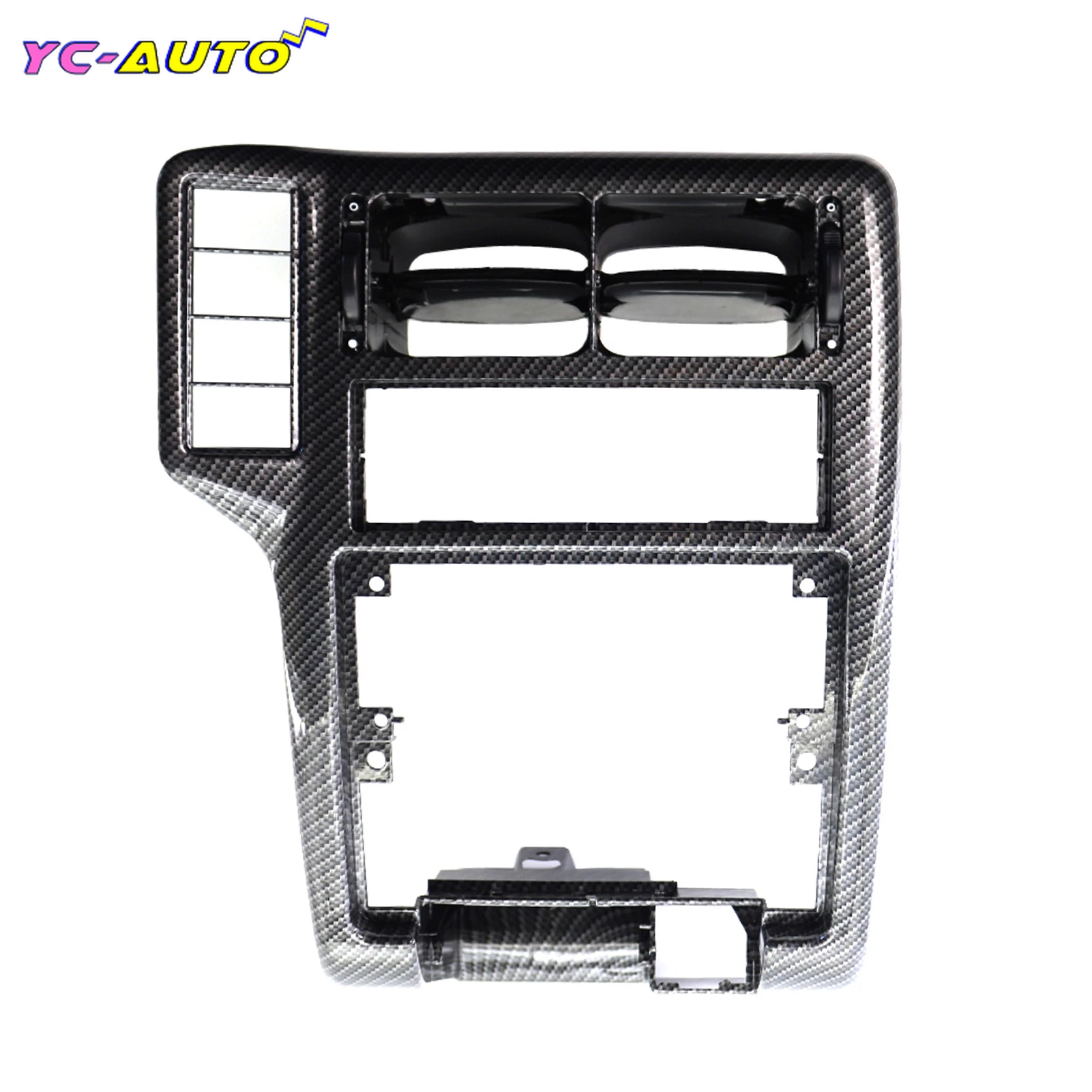 Griglia di ricambio per presa d'aria di ricambio per console centrale auto in fibra di carbonio 6N 1858069 Un 6N 1858071 A Per VW Polo 6N 94-97 /Caddy 98-202/Vento 95-99