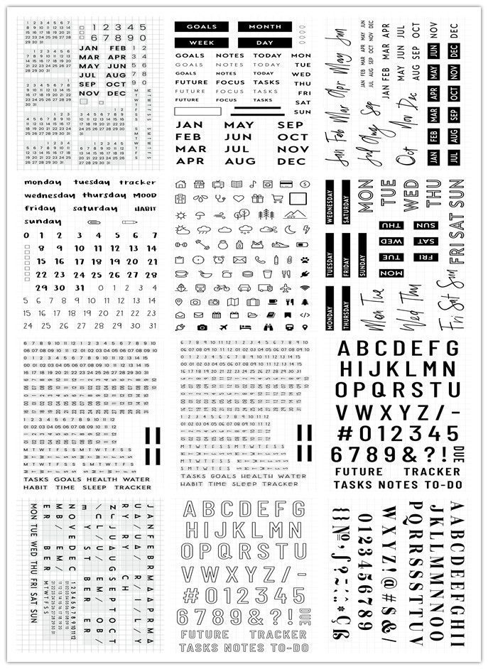 DUIDELIJK STAMPdate nummer DIY Scrapbook Kaart album papier ambachtelijke siliconen rubber roller transparante stempels 1215