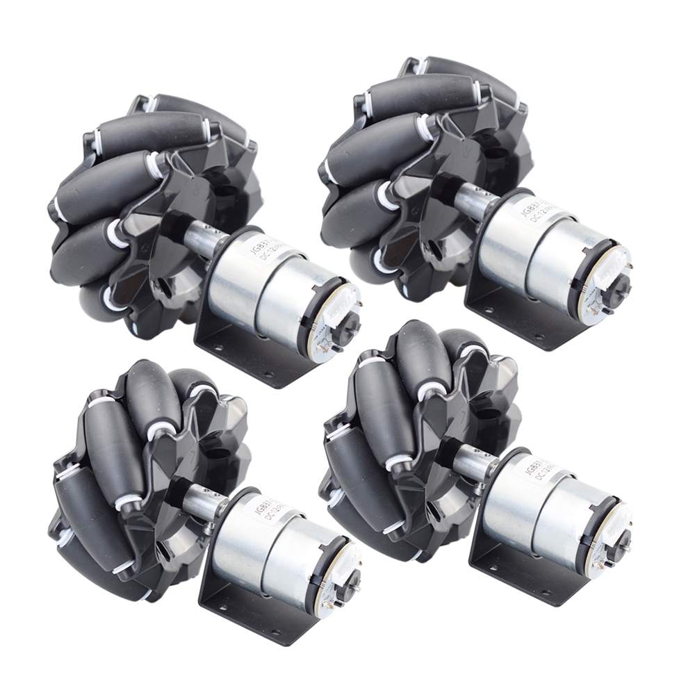 4ชิ้น/เซ็ต15กก.โหลด96มม.Omni Mecanum ล้อ12V ความเร็ว Encoder มอเตอร์สำหรับ Arduino Raspberry Pi DIY หุ่นยนต์ Mobil RC ไอน้ำของเล่น