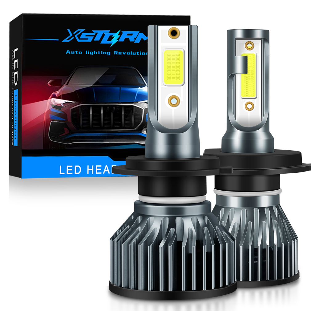 XSTORM Mini ไฟหน้ารถ H1 H4 H7 หลอดไฟ LED H8 H11 9005 HB3 9006 HB4 9004 HB1 9007 HB5 H13 ไฟ Led 15000LM Turbo lampada 12V