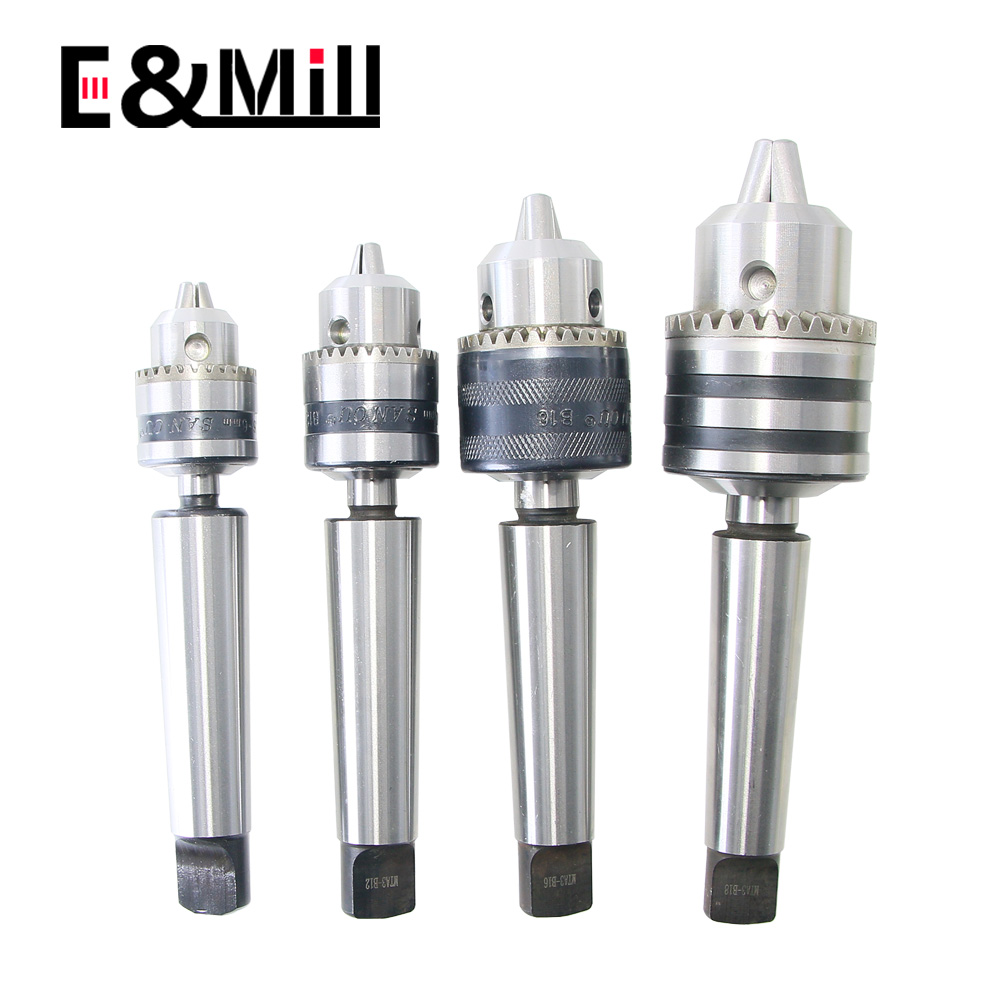1 Bộ MT1 MT2 MT3 MT4 B10 B12 B16 B18 0.6-6/1-10/1-13/3-16/5-20 Morse Tapper Vít Khoan Chuck Arbor Tiện CNC Máy Khoan Gỗ