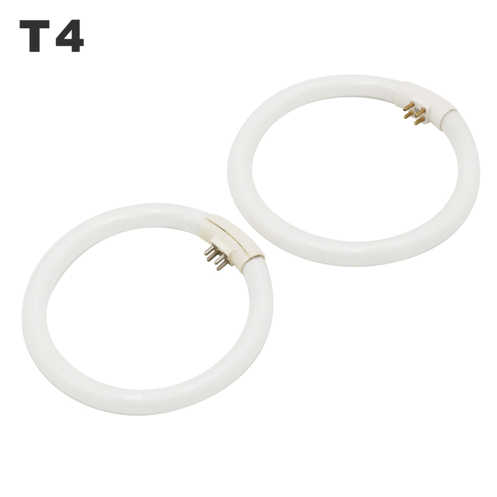 T4 Annular Tabung Neon 10W 12W Tri-Fosfor Light AC 220V Kaca Pembesar Circular Bohlam G10q neon Cincin Lampu Tabung