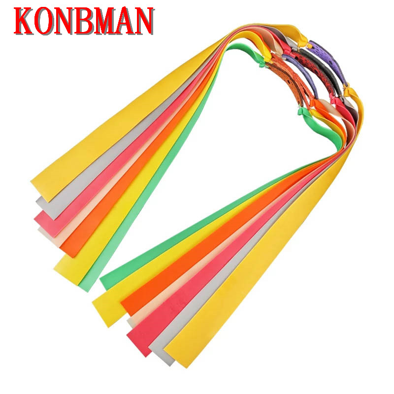 3/6pcs Katapult Platte Rubberen Band Dikte 0.5-1.2mm Katapult Natuurlijke Latex Elastische Veerkrachtige Rubberen Band katapult Accessoires