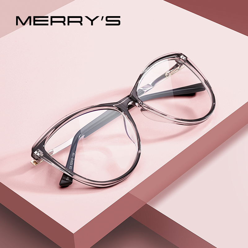 MERRYS DESIGN Frauen Retro Cat Eye Brillen Rahmen Damen Mode Brillen Myopie Rezept Optische Brillen S2701