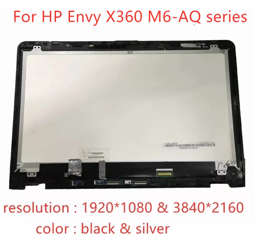 15.6 Inci LCD Layar Sentuh Digitizer Perakitan untuk HP ENVY X360 M6-aq100 M6-aq200 M6-aq003dx M6-aq103dx M6-aq105dx M6-aq005dx