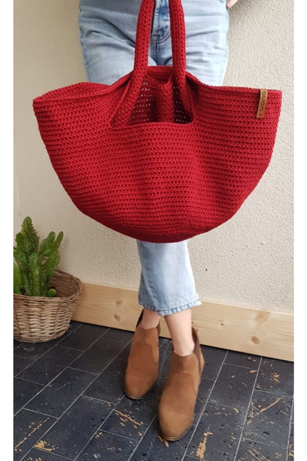 Tas Tenun Macrame Buatan Tangan Fashion 2021 Tas Berguna Tenun Mewah Merah Tas Tangan Kasual Pegangan Tenun Wanita Tas Bahu Azamzing Kualitas Tekstil Turki