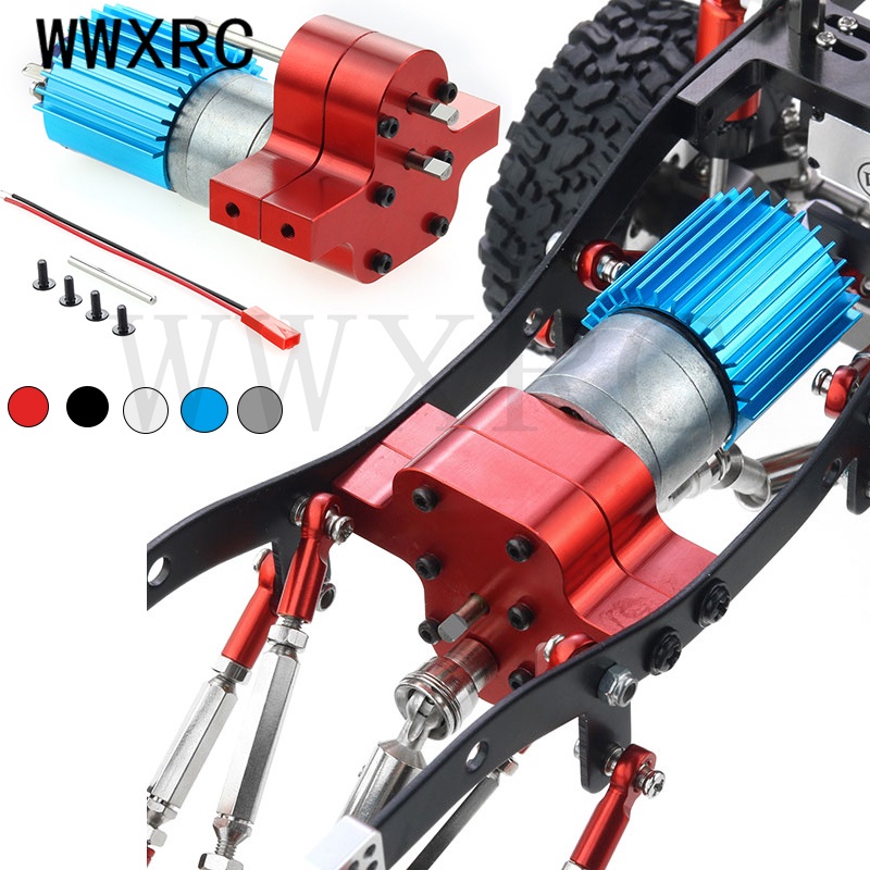 Cambio di trasferimento in metallo con motore a spazzole 370 per WPL B14 B16 B24 B36 C14 C24 JJRC Q60 MN D90 MN99S MN91 Cambio di velocità aggiornato