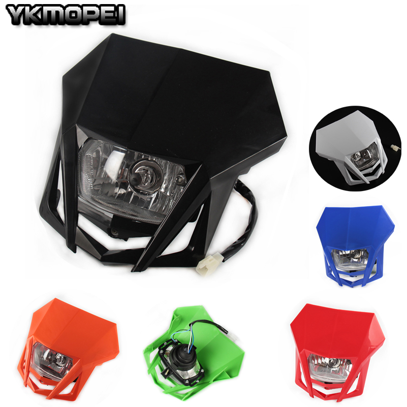 Универсальные фары для CR YZ RM KX EXC DR Husaberg Husky Gas CRF YZF WRF KXF KLX RMZ RMX DRZ Черный
