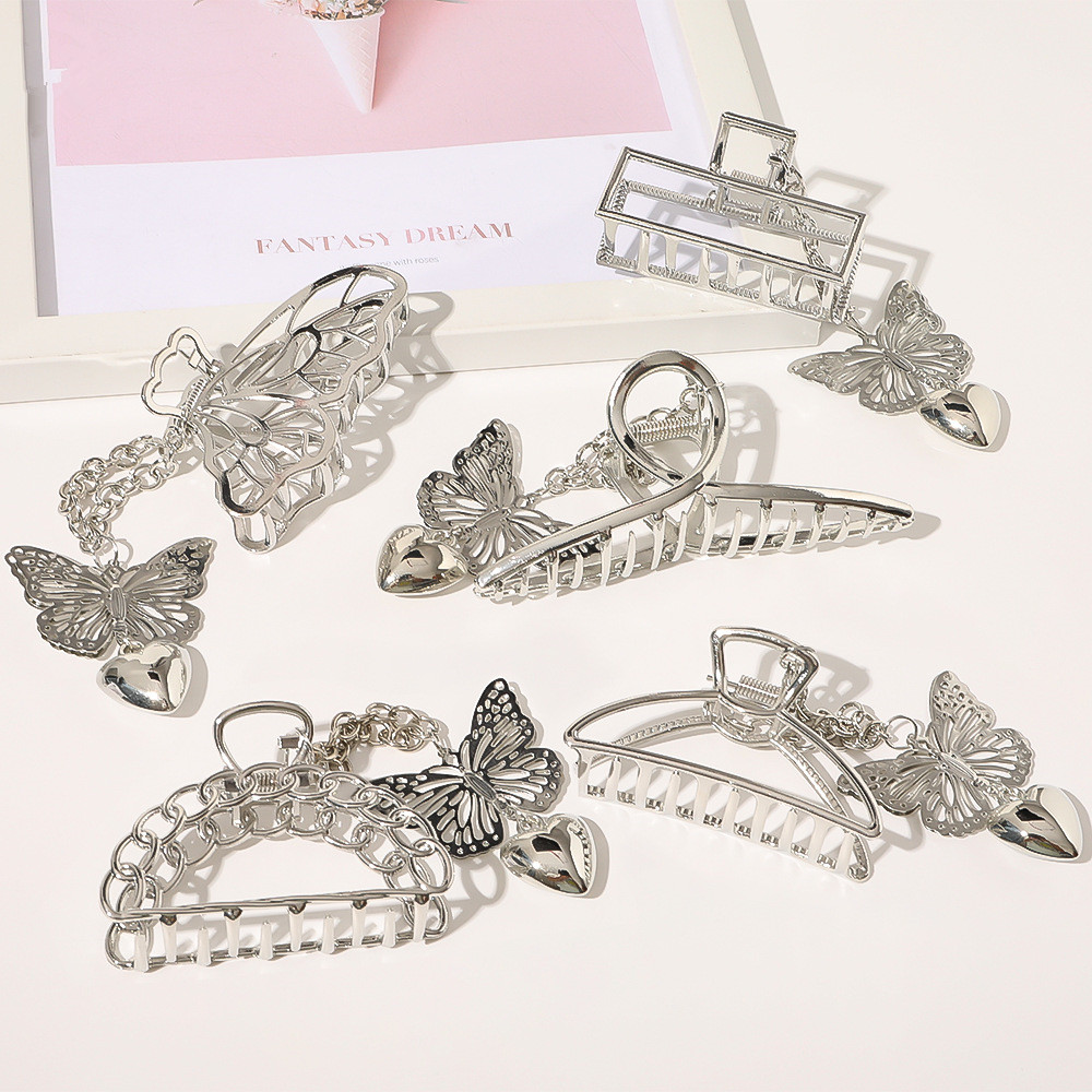 Nieuwe Mode Fijne Boog Hanger Geometrische Metalen Populaire Stijlvolle Haarklauw Barrette Vrouwen Meisjes Dames Haaraccessoires Hoofddeksels