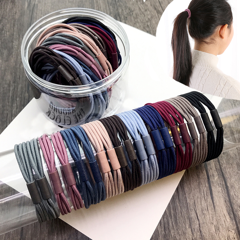 10 Stks/set Meisjes Nylon Elastische Haarbanden Candy Kleuren Rubberen Band Kinderen Hoofdband Scrunchie Mode Haaraccessoires Voor Haar