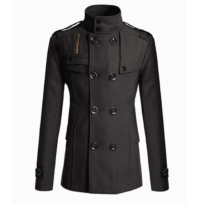 2026 New Men's Wool Overcoat Long Suit Men Woolen Windbreaker Man Woollen Coat Outer for Men Casual Wear Brand Mens Clothing