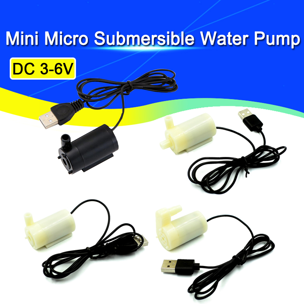 DC3-6V USB Low Noise Brushless Motor Pump120L/H Mini Mikro Submersible Pompa Air untuk DIY Kit