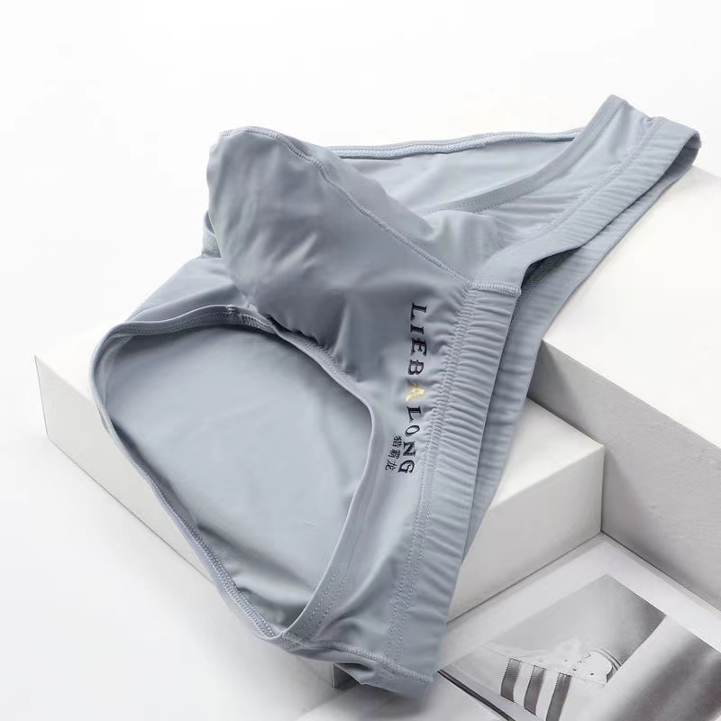 Cuecas de roupa interior bulge grande pênis bolsa sexi para meninos elefante nariz sexy sem costura gelo seda dos homens calcinha masculina cintura baixa cuecas