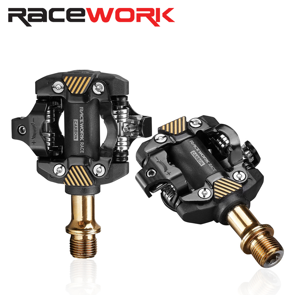 RACEWORK MTB Pedal Selbstsichernde SPD Pedale Mountainbike Stollen Lager Fußstütze Fahrrad Teile