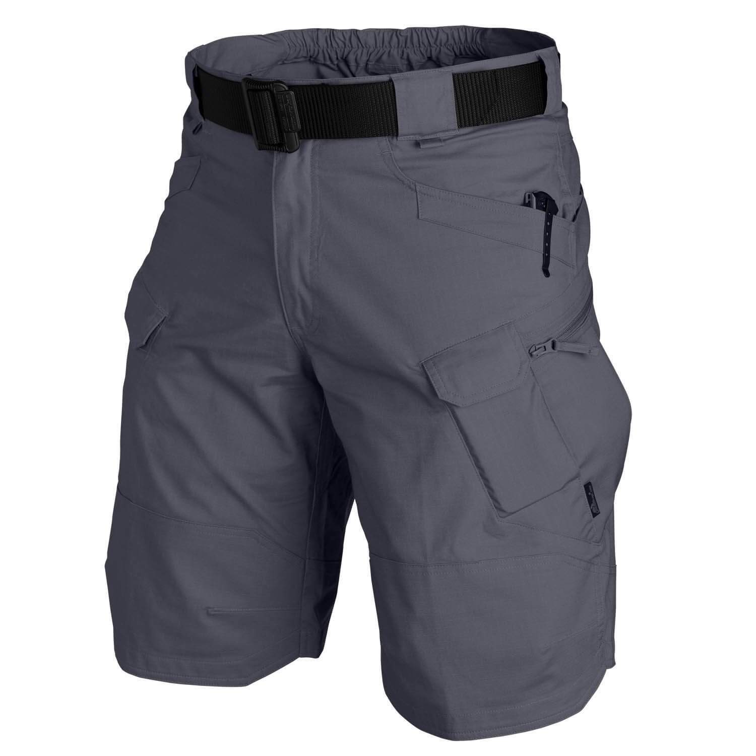 Pantalones cortos militares urbanos para hombre, pantalones cortos tácticos de carga impermeables, pantalones cortos transpirables de camuflaje para exteriores de secado rápido, pantalones cortos informales de verano