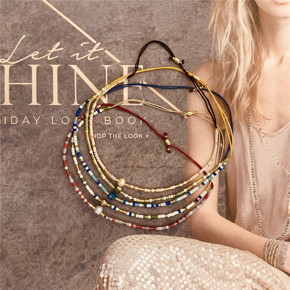 Go2boho Miyuki Браслет Из Бисера модный камень жемчуг ювелирные изделия бисер ювелирные изделия Высокое качество Pulsera винтажные простые браслеты