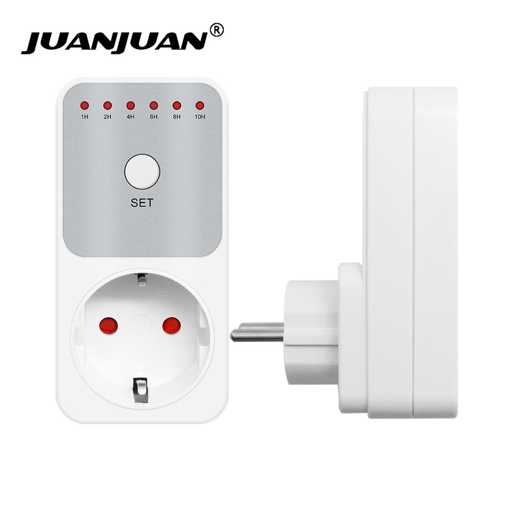 10Hr conto alla rovescia interruttore presa elettronica 8 spina misuratore di potenza impostazione del tempo intelligente presa di controllo controllo intelligente Plug-In