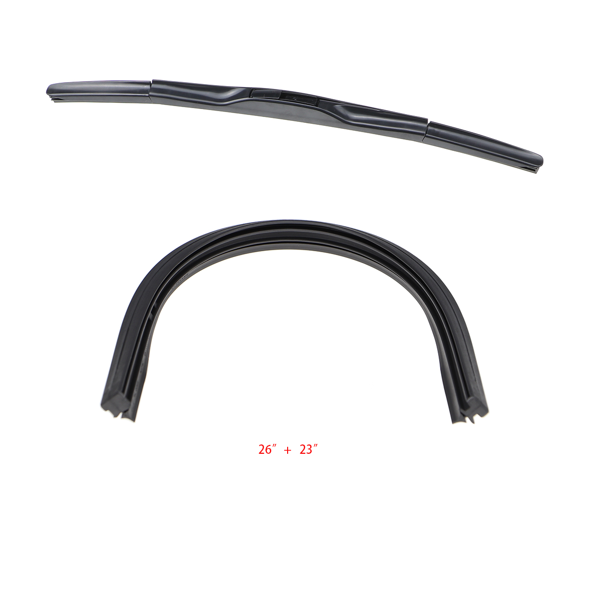 Резиновые Сменные щетки стеклоочистителя для Honda Civic, 26 дюймов, 2008, 2009, 2010, 2011, 2012, 2013, 2014, 2015