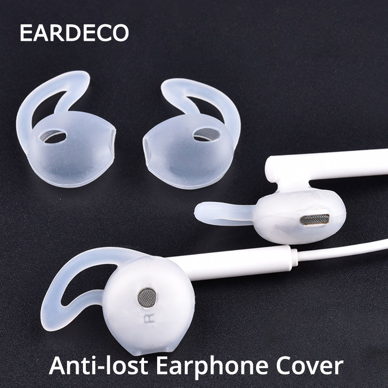 EARDECO Eartip Ear Cap Earphone Accessories 1 pair Earphone Pads Silicone Case Earbuds Cover Soft Ear Hook Protective Cover