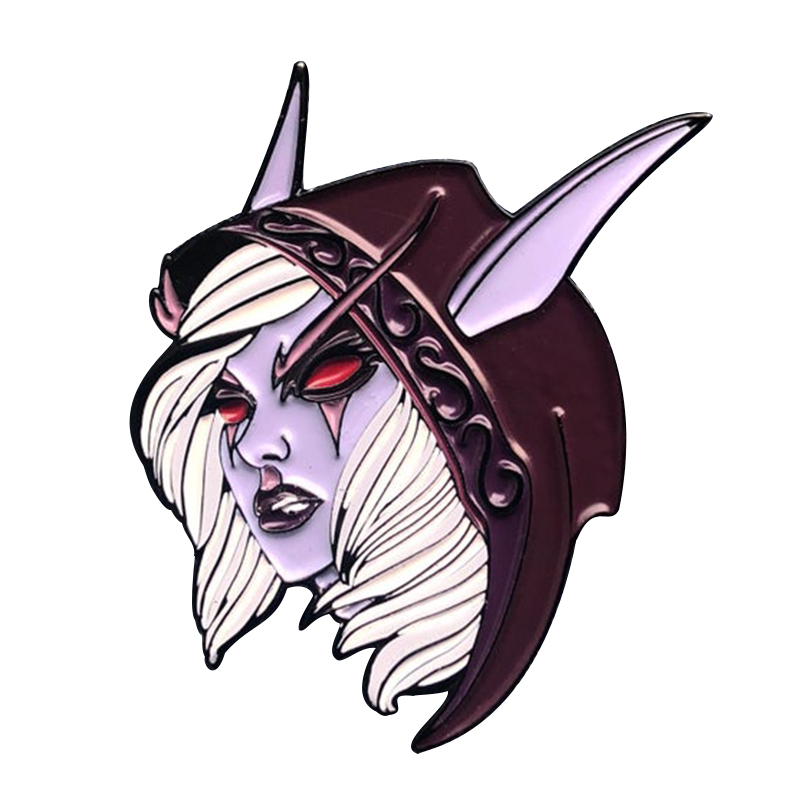 Sylvanas Dark Lady Pin Windrunner Banshee Queen and Warchief Badge World Of Warcraft Fans Wow, Adición
