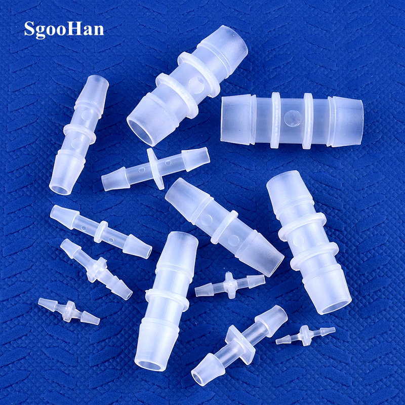 1.6 ~ 15.8mm PP plastikowe bezpośrednie złącza akwarium pompa powietrza w zbiorniku wąż napowietrzający Pagoda wspólne złączki do rur nawadniających 5 ~ 200 sztuk