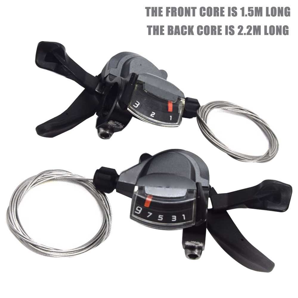 1 Juego de palanca de cambios de desviadores de bicicleta M4000 3X9 27 velocidades MTB bicicleta de montaña palanca de cambios de bicicleta plegable SL-M4000 accesorios de ciclismo
