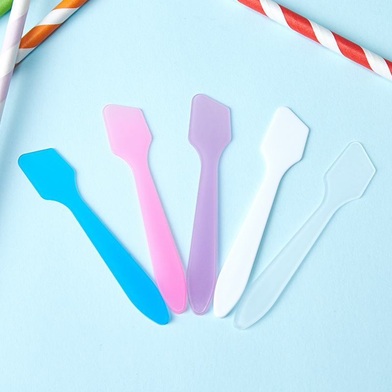 10ชิ้น/ล็อต DIY พลาสติกสำหรับแต่งหน้าครีมแท่งไม้พายผสมช้อนอุปกรณ์แต่งหน้าเครื่องสำอาง