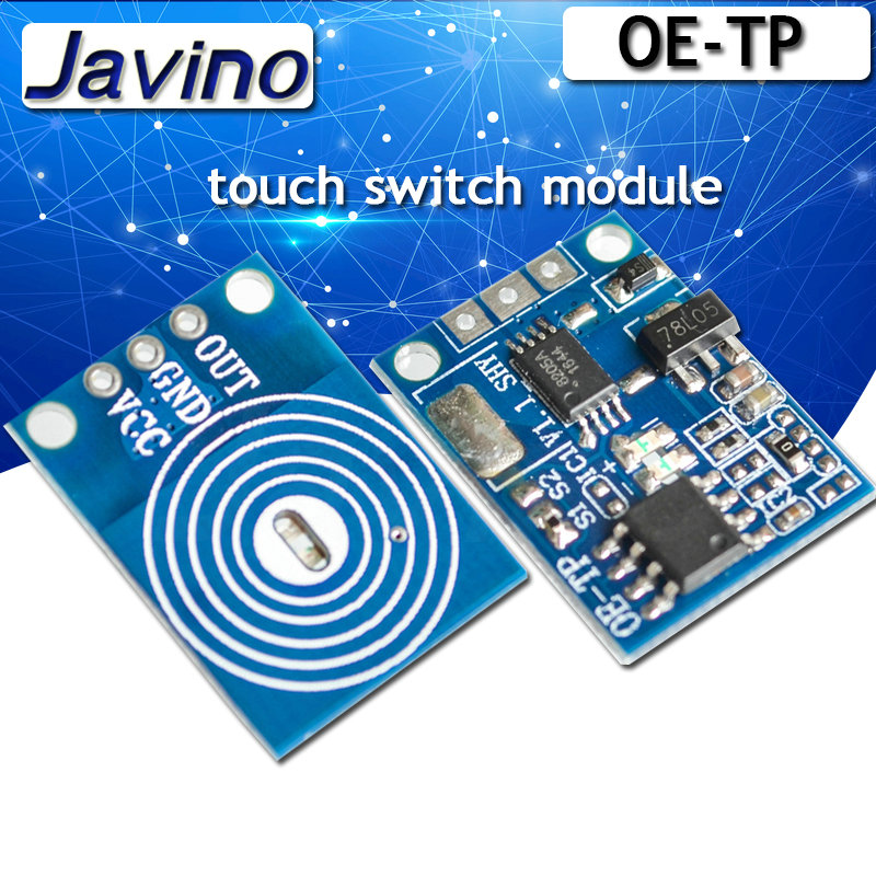 1/5/10 Buah OE-TP Tombol Sentuh Kapasitif Lampu Saklar Sentuh Modul Sensor Sentuh Digital LED Tanpa Tiang Peredupan 10A DC 5-12V