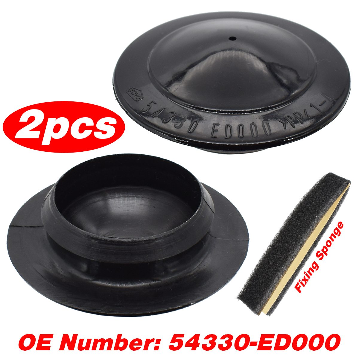 2X Zaślepka zawieszenia Osłona mocowania amortyzatora 54330ED000 dla Nissan X-Trail Leaf Versa Tiida Qashqai Juke Latio Rustproof Dustproof
