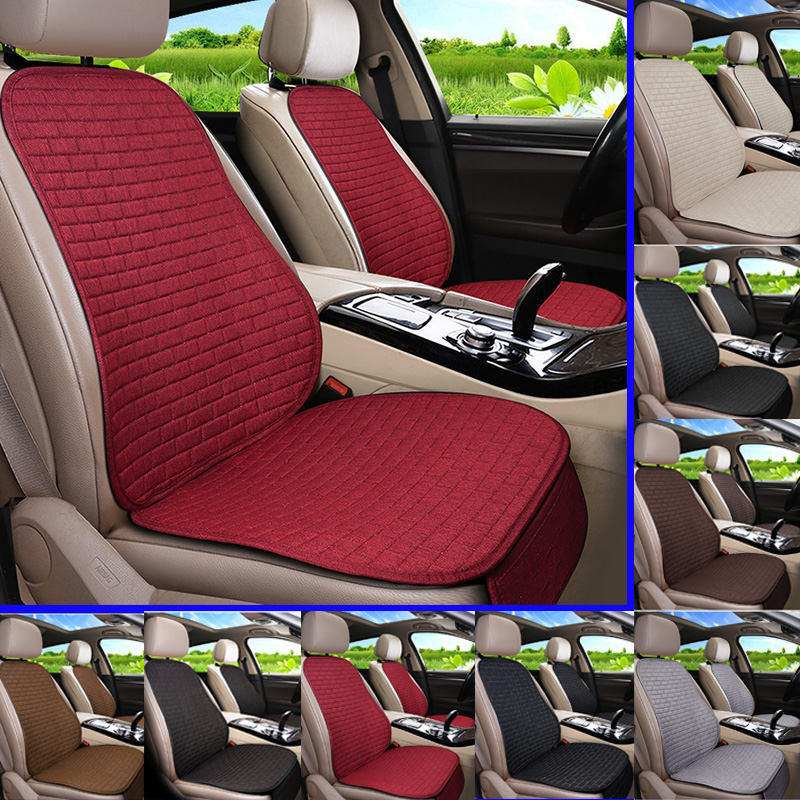 Housse de siège de voiture avant/arrière en lin/lin, coussin de protection, noir/rouge/Beige/gris/café/marron pour Citron C5 Aircross F6 X45
