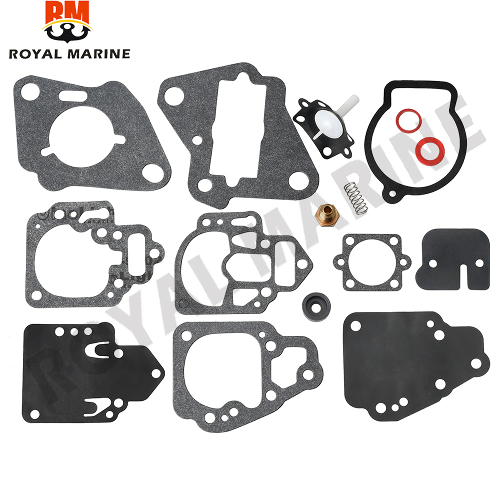 Kit de junta e diafragma do carburador para Mercury Many 6 8 9.9 10 15,20 e 25 HP Substituir 1395-9761-1 139597611