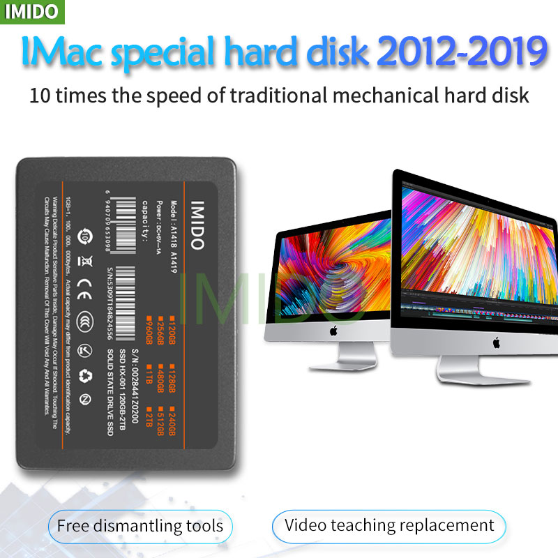 Hard Drive SSD 120 GB Untuk Laptop Desktop Imac 21.5' All-in-One 2012 -2019 Tahun A1418 A1419 SSD Portabel 1TB 256GB 512GB 128GB