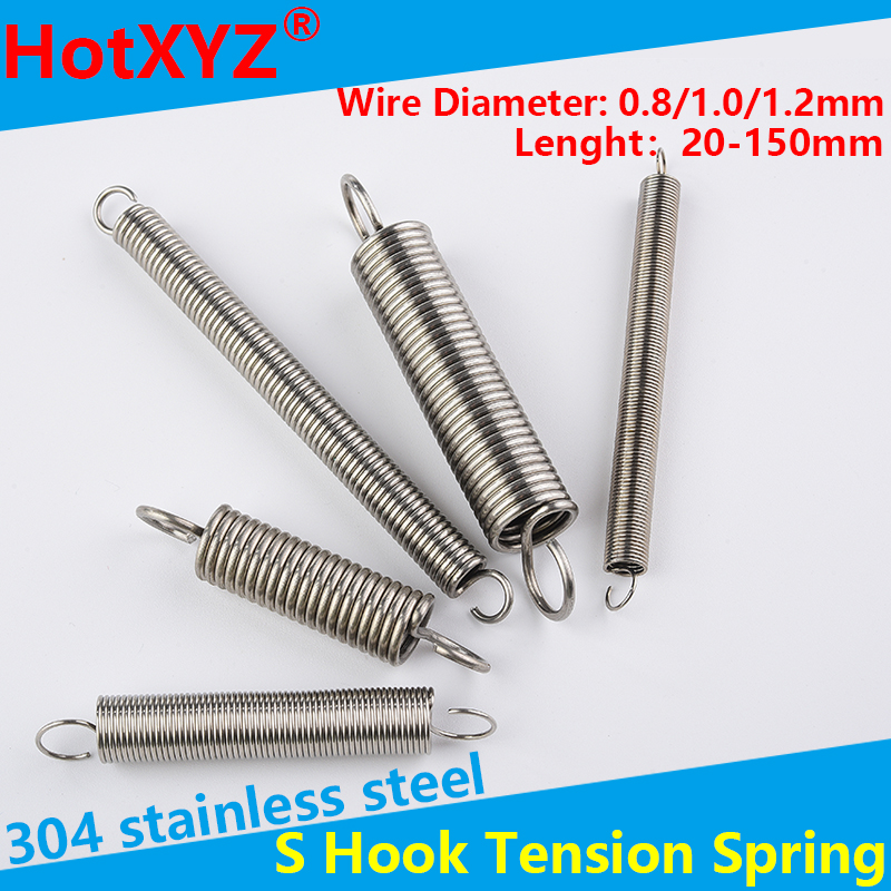 304 Stal nierdzewna S Hak napinający Cylindroid Helical Pullback Przedłużenie napinające Sprężyna śrubowa Średnica drutu 0,8 mm 1,0 mm 1,2 mm
