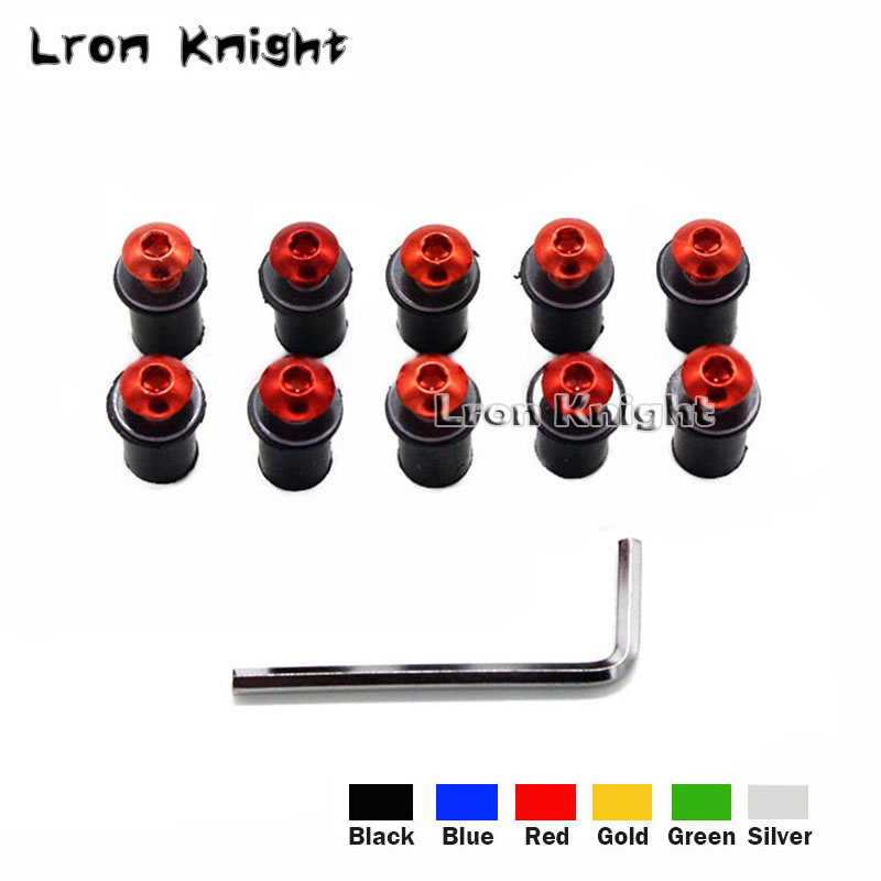 Kit de boulons de pare-brise de moto, vis, écrou, fixation, M5, YAMAHA NVX AEROX 155 NMAX 155 NPrévention axes XMAX 125 250 300 400, 5mm, 10 pièces