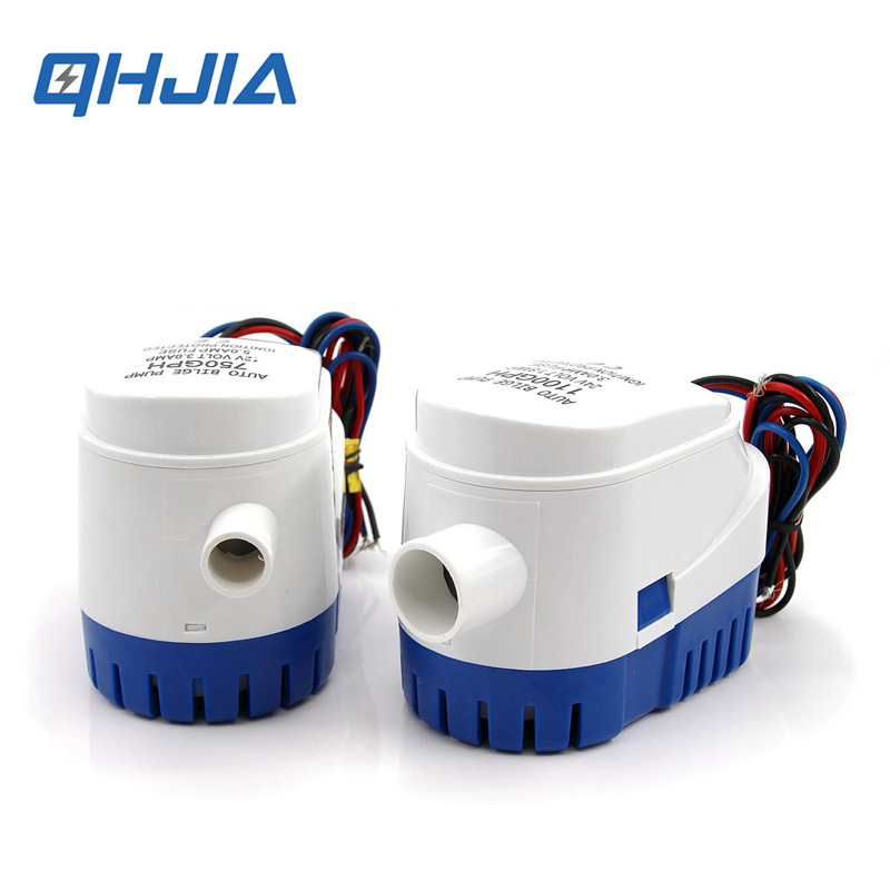 Automatische Boot Tauchbilgenpumpe 12V 24V Volt DC Elektrische Marine Wasserpumpe Kleine Auto 6500GPH 750GPH 1100GPH mit Schalter