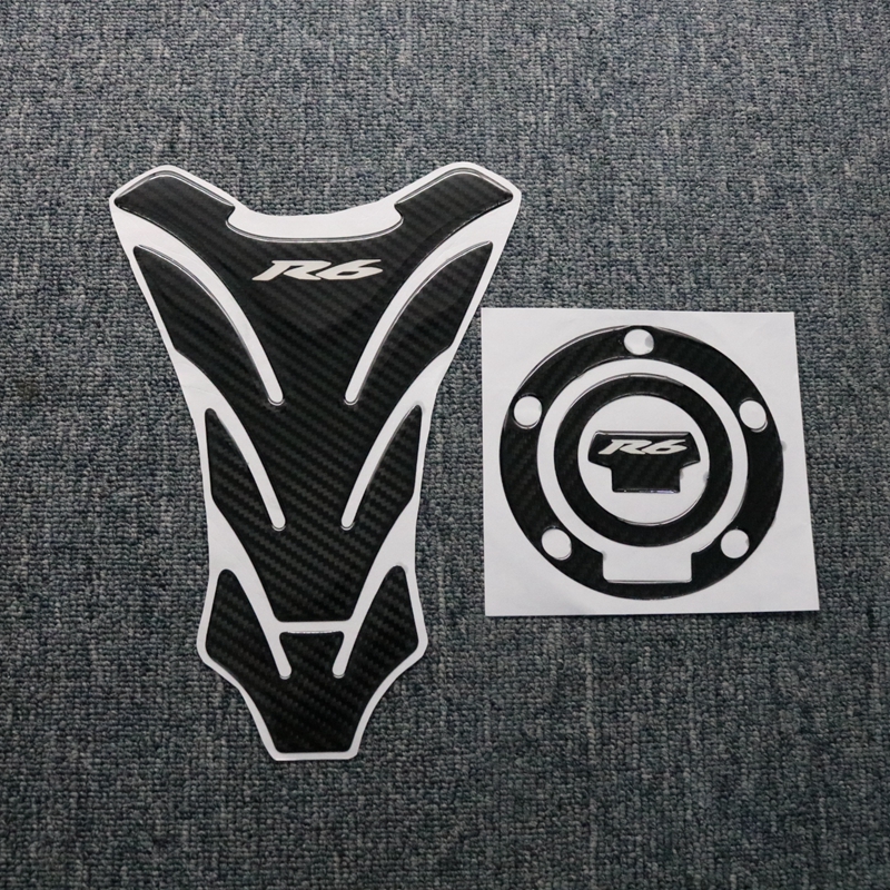3D Sticker Decal Emblem Bescherming Tank Pad Cas Cap Fit Voor Yamaha YZFR6 R6 Yzf