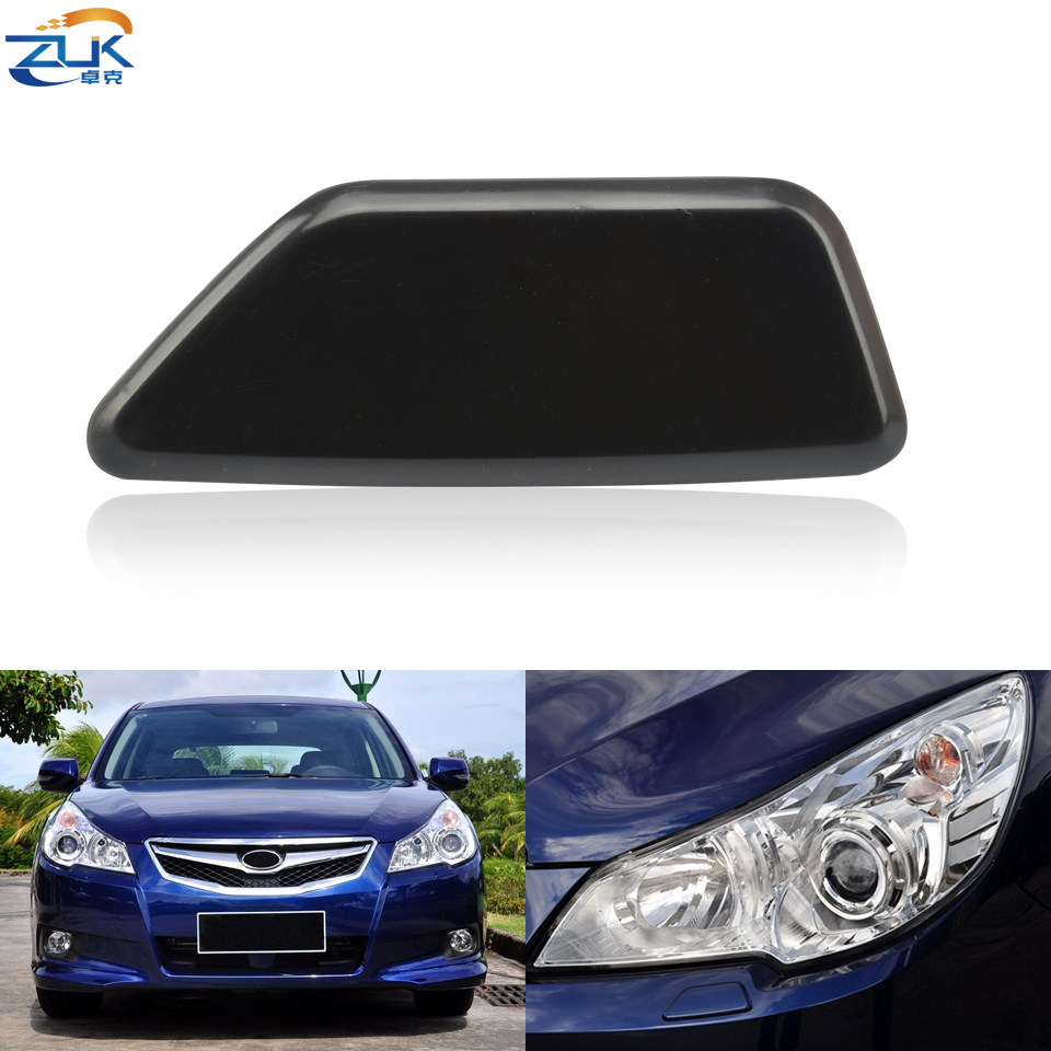 ZUK ไฟหน้าหัวฉีดเครื่องซักผ้าสําหรับ SUBARU LEGACY V BM BR 2009-2014 XV 2012-2014 ไฟหน้าสเปรย์น้ํา Jet CAP Unpainted