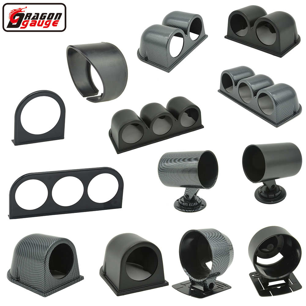 Medidor de dragón de 52mm y 60mm, modificación de coche, medidor de RPM, cápsulas, temperatura del agua, soporte de temperatura de aceite, voltios, medidor de presión de refuerzo