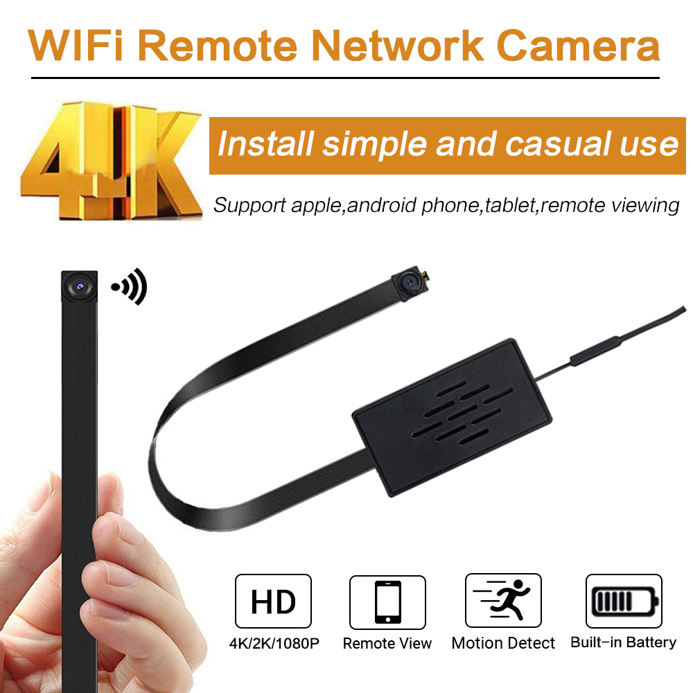 Miniaturowa kamera IP WiFi HD 1080P, rejestrator wideo, monitoring w czasie rzeczywistym, mikro kamera do monitoringu domu, moduł DIY 4K, zdalne sterowanie ruchem, ukryta kamera z obsługą kart TF.